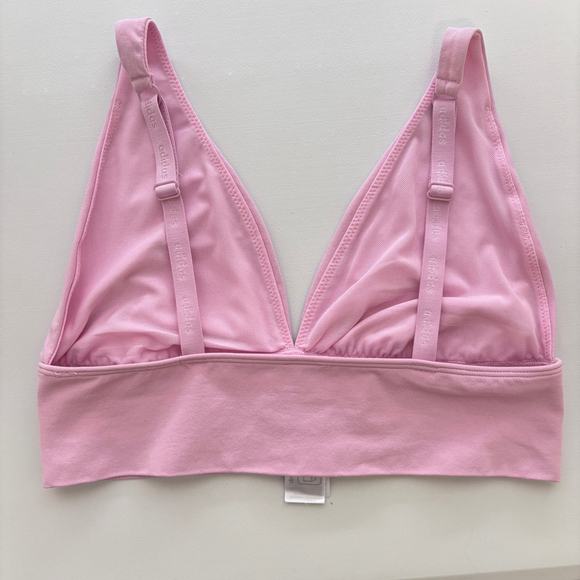 Adidas Women's Large Pink Longline Plunge Light Support Bra NWT - Picture 8 of 9